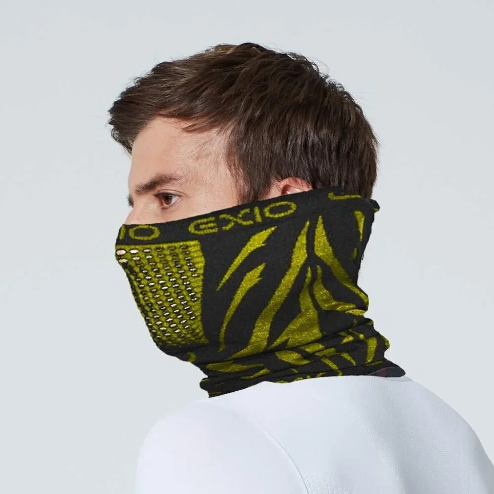 Men's Black/Yellow Winter Neck Warmer Gaiter Balaclava Windproof Ski Face Mask